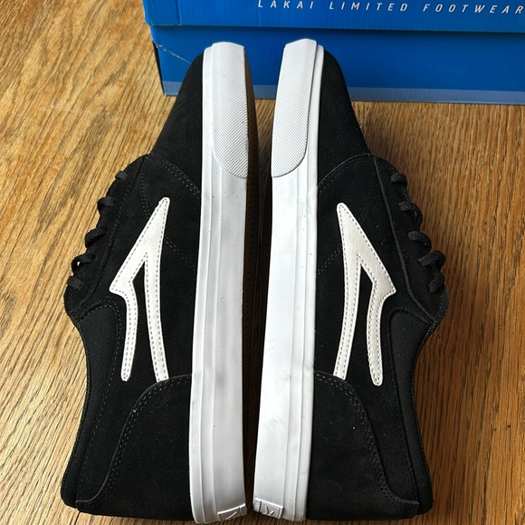 Lakai Griffin Black Suede skate shoes brand new in box size 6 men’s - Picture 4 of 6